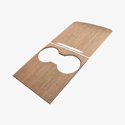 Naklejka na konsolę do Tesli - drewno