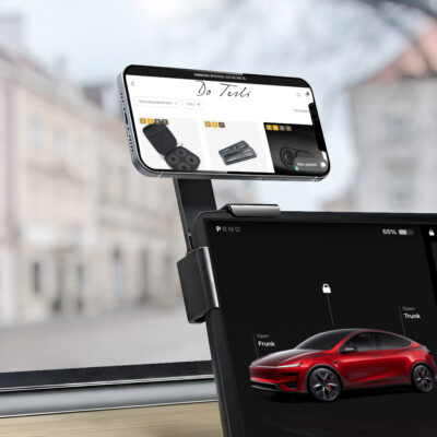 uchwyt na telefon do tesli