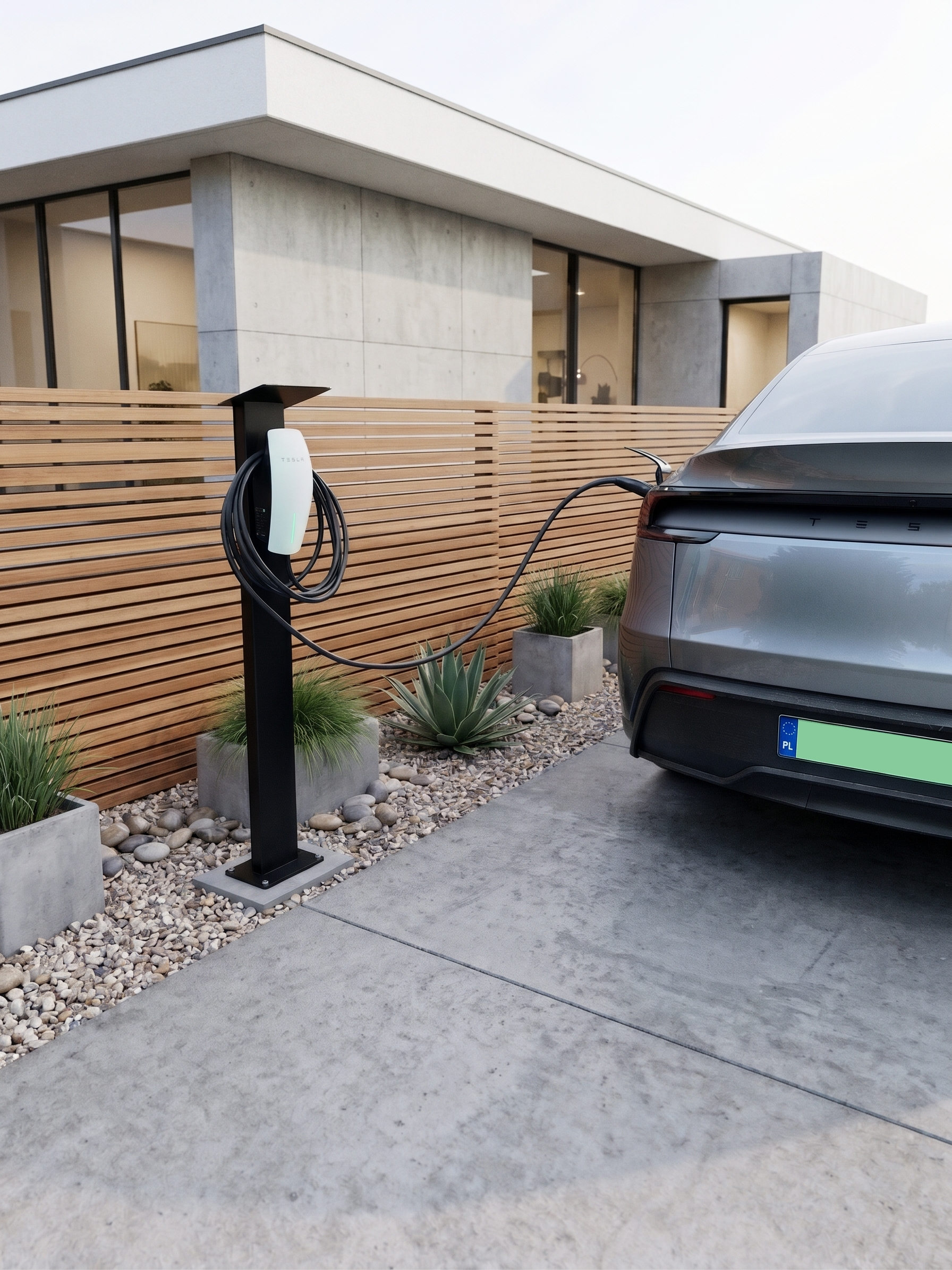 slupek na ladowarke tesla wall connector