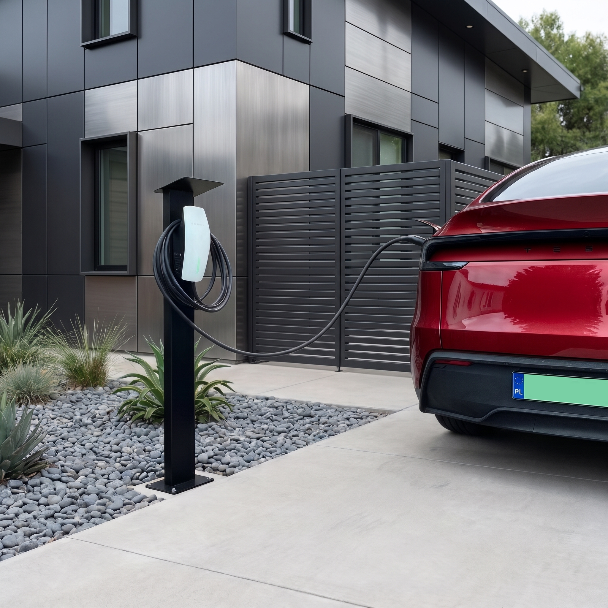 slupek na ladowarke tesla wall connector